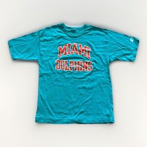 Vintage Miami‎ Dolphins Shirt Mens M Starter 80s 90s Spellout Logo NFL